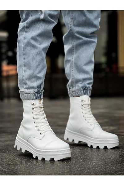 Knack Yüksek Taban Ayakkabı B-023 Beyaz