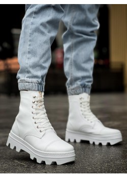 Knack Yüksek Taban Ayakkabı B-023 Beyaz