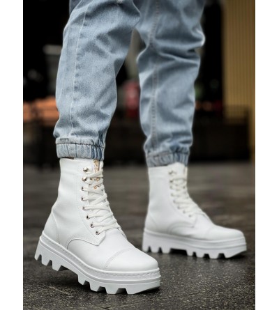 Knack Yüksek Taban Ayakkabı B-023 Beyaz