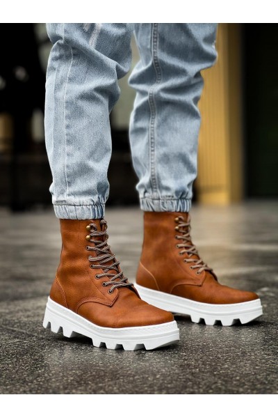 Knack Yüksek Taban Ayakkabı B-023 Taba