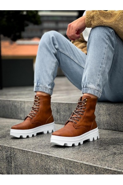 Knack Yüksek Taban Ayakkabı B-023 Taba