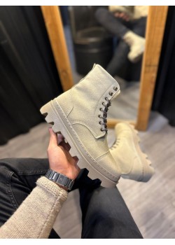 Knack Yüksek Taban Ayakkabı B-023 Vizon Süet