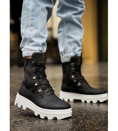 Knack Erkek Spor Bot B14 Siyah (Beyaz Taban)