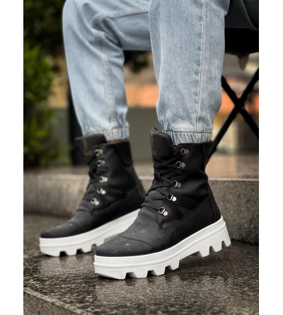 Knack Erkek Spor Bot B14 Siyah (Beyaz Taban)