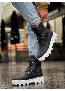 Knack Erkek Spor Bot B14 Siyah (Beyaz Taban)