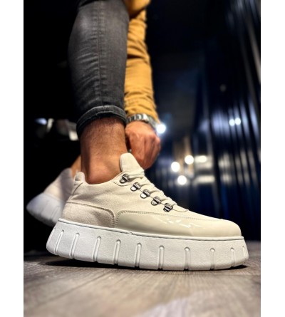 Knack Yüksek Taban Günlük  Ayakkabı 600 Beyaz