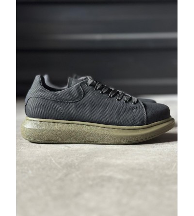 Knack Yüksek Taban Günlük Ayakkabı Tırtıklı 041 Siyah