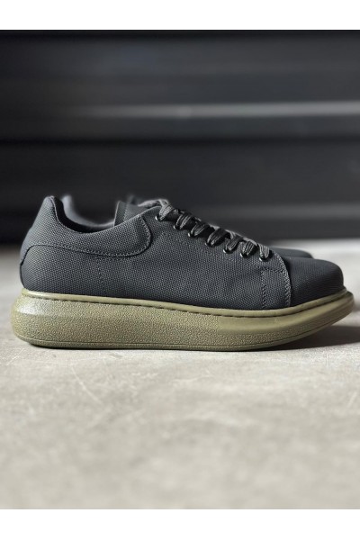 Knack Yüksek Taban Günlük Ayakkabı Tırtıklı 041 Siyah