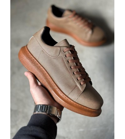 Knack Yüksek Taban Günlük Ayakkabı Tırtıklı 041 Taba