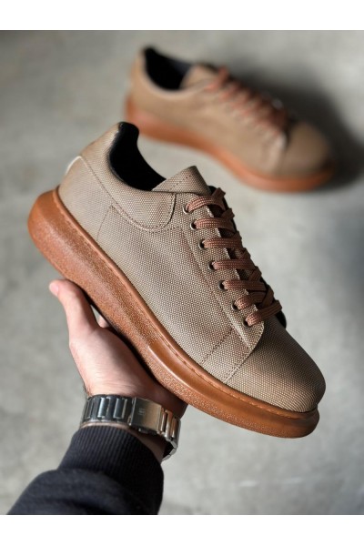 Knack Yüksek Taban Günlük Ayakkabı Tırtıklı 041 Taba