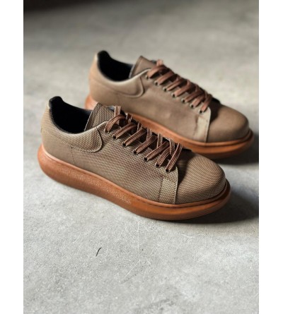 Knack Yüksek Taban Günlük Ayakkabı Tırtıklı 041 Taba