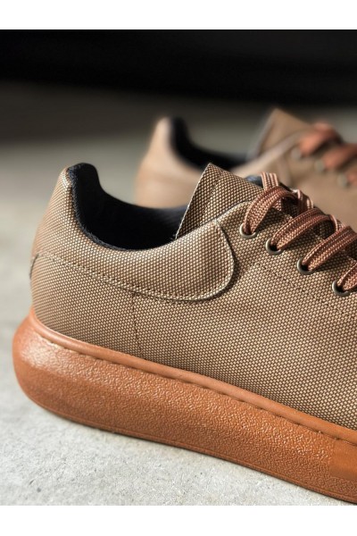 Knack Yüksek Taban Günlük Ayakkabı Tırtıklı 041 Taba