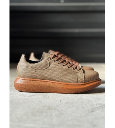 Knack Yüksek Taban Günlük Ayakkabı Tırtıklı 041 Taba