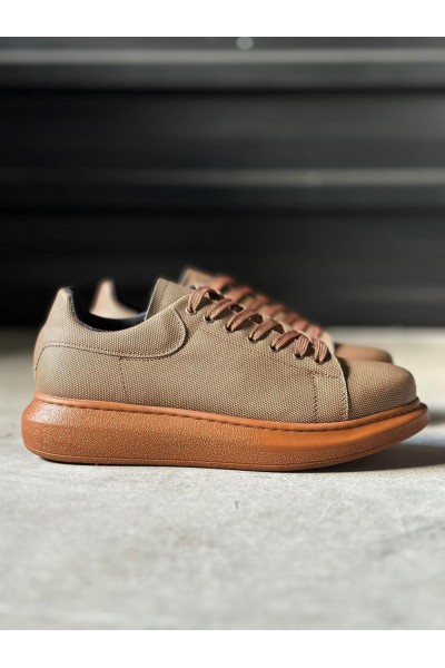 Knack Yüksek Taban Günlük Ayakkabı Tırtıklı 041 Taba