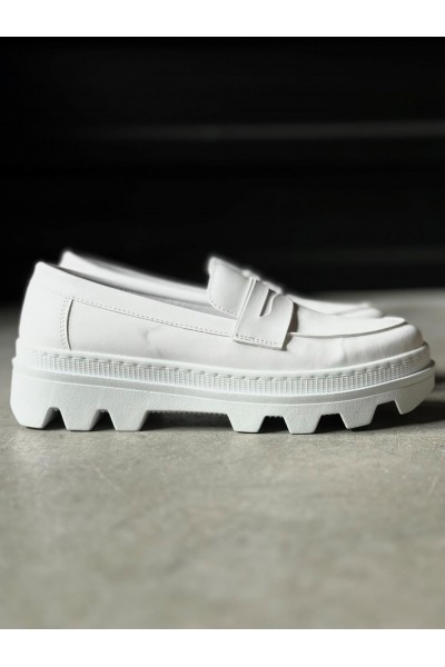 Knack Yüksek Taban Klasik Ayakkabı 779 Beyaz