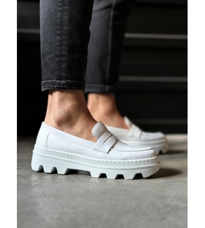 Knack Yüksek Taban Klasik Ayakkabı 779 Beyaz