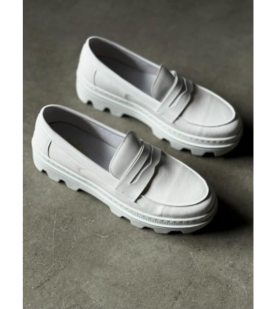 Knack Yüksek Taban Klasik Ayakkabı 779 Beyaz