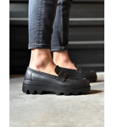 Knack Yüksek Taban Klasik Ayakkabı 779 Siyah (Siyah Taban) Knack Yüksek Taban Klasik Ayakkabı 779 Siyah (Siyah Taban)