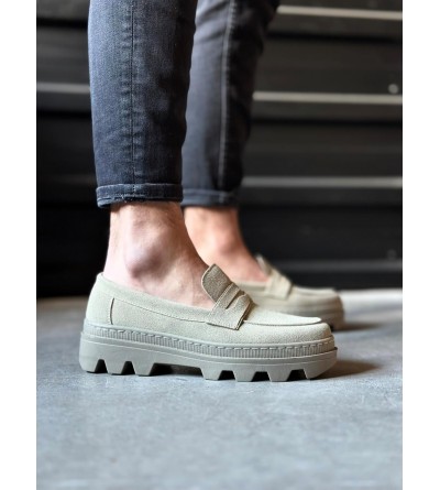 Knack Yüksek Taban Klasik Ayakkabı 779 Vizon Süet