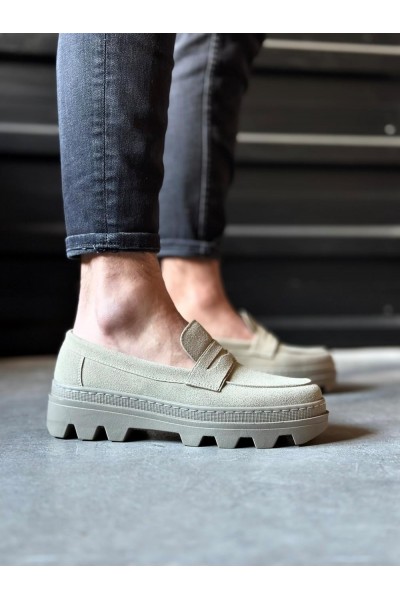 Knack Yüksek Taban Klasik Ayakkabı 779 Vizon Süet