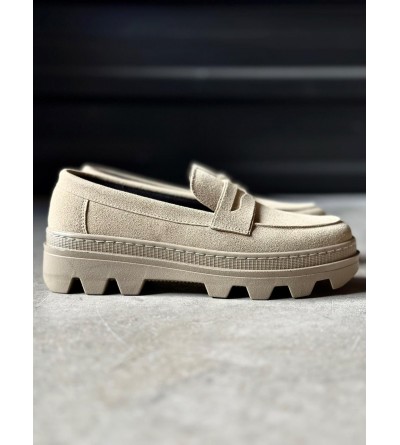 Knack Yüksek Taban Klasik Ayakkabı 779 Vizon Süet