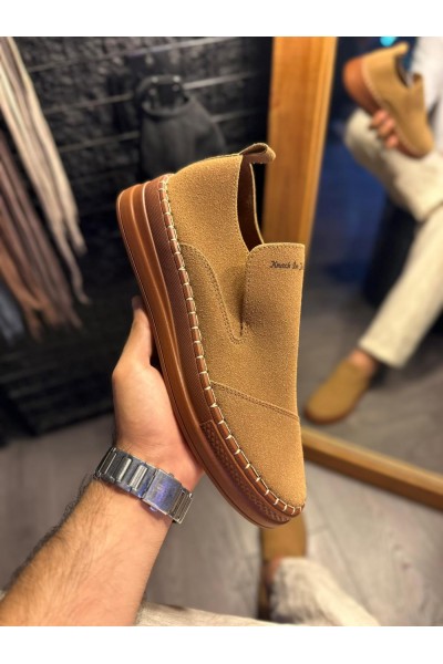 Knack Bağcıksız Mevsimlik Süet Ayakkabı 019 Taba Knack Bağcıksız Mevsimlik Süet Ayakkabı 019 Taba