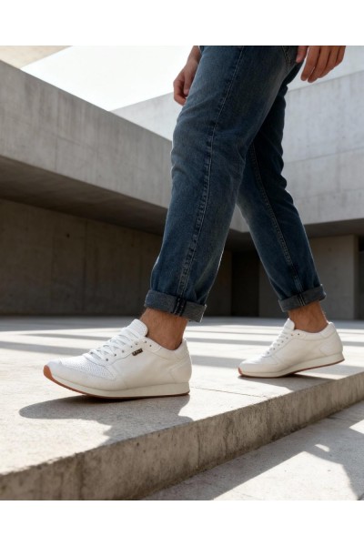 Knack Günlük Ayakkabı 002 Tırtıklı Beyaz