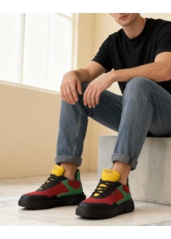 Knack Günlük Ayakkabı R10 Kırmızı Yeşil Sarı