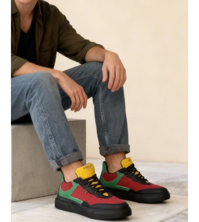 Knack Günlük Ayakkabı R10 Kırmızı Yeşil Sarı Knack Günlük Ayakkabı R10 Kırmızı Yeşil Sarı