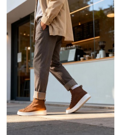 Knack Yüksek Taban Ayakkabı C-030 Taba