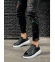 Knack Sneakers Ayakkabı 888 Siyah (Beyaz Taban)