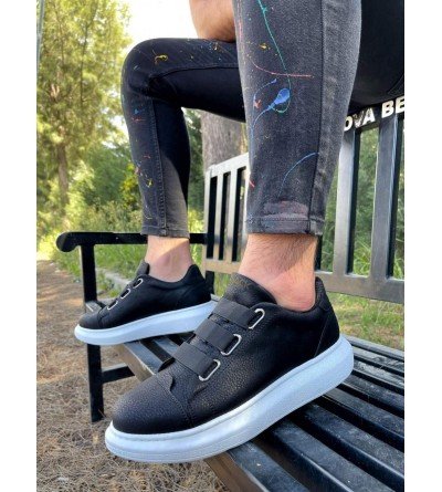 Knack Sneakers Ayakkabı 889 Siyah (Beyaz Taban)