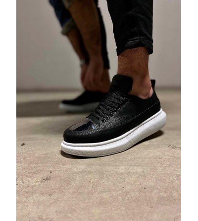 Knack Sneakers Ayakkabı 813 Siyah (Beyaz Taban)