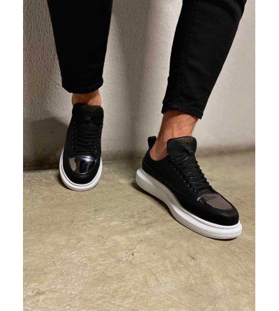 Knack Sneakers Ayakkabı 813 Siyah (Beyaz Taban)