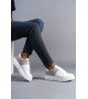 SLW151 Boost Bağcıklı Cilt Süet Erkek Günlük Sneaker Ayakkabı CSBT - Beyaz/Gri SLW151 Boost Bağcıklı Cilt Süet Erkek Günlük Sneaker Ayakkabı CSBT - Beyaz/Gri