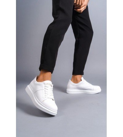 SLW151 Boost Bağcıklı Cilt Erkek Günlük Sneaker Ayakkabı CBT - Beyaz SLW151 Boost Bağcıklı Cilt Erkek Günlük Sneaker Ayakkabı CBT - Beyaz