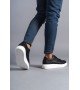 SLW151 Boost Bağcıklı Cilt Erkek Günlük Sneaker Ayakkabı CBT - Siyah SLW151 Boost Bağcıklı Cilt Erkek Günlük Sneaker Ayakkabı CBT - Siyah