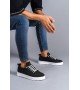 SLW152 Cool Bağcıklı Keten Erkek Günlük Spor Klasik Ayakkabı KBT - Siyah SLW152 Cool Bağcıklı Keten Erkek Günlük Spor Klasik Ayakkabı KBT - Siyah