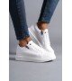 SLW155 Warrior Bağcıklı ve Fermuarlı Cilt Erkek Günlük Sneaker Ayakkabı CBT - Beyaz SLW155 Warrior Bağcıklı ve Fermuarlı Cilt Erkek Günlük Sneaker Ayakkabı CBT - Beyaz