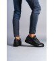 SLW155 Warrior Bağcıklı ve Fermuarlı Cilt Erkek Günlük Sneaker Ayakkabı CST - Siyah SLW155 Warrior Bağcıklı ve Fermuarlı Cilt Erkek Günlük Sneaker Ayakkabı CST - Siyah