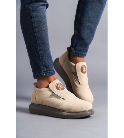 SLW161 Hippo Bağcıksız Süet Erkek Günlük Sneaker Ayakkabı SGT - Bej SLW161 Hippo Bağcıksız Süet Erkek Günlük Sneaker Ayakkabı SGT - Bej