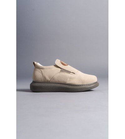 SLW161 Hippo Bağcıksız Süet Erkek Günlük Sneaker Ayakkabı SGT - Bej SLW161 Hippo Bağcıksız Süet Erkek Günlük Sneaker Ayakkabı SGT - Bej