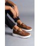 SLW161 Hippo Bağcıksız Cilt Erkek Günlük Sneaker Ayakkabı CBT - Taba