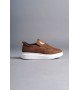 SLW161 Hippo Bağcıksız Cilt Erkek Günlük Sneaker Ayakkabı CBT - Taba