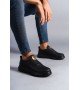 SLW161 Hippo Bağcıksız Cilt Erkek Günlük Sneaker Ayakkabı CST - Siyah SLW161 Hippo Bağcıksız Cilt Erkek Günlük Sneaker Ayakkabı CST - Siyah