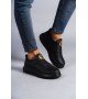 SLW161 Hippo Bağcıksız Cilt Erkek Günlük Sneaker Ayakkabı CST - Siyah SLW161 Hippo Bağcıksız Cilt Erkek Günlük Sneaker Ayakkabı CST - Siyah