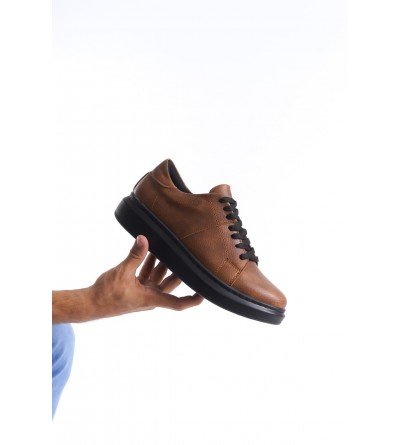 SLW151 Boost Bağcıklı Cilt Erkek Günlük Sneaker Ayakkabı CST - Taba SLW151 Boost Bağcıklı Cilt Erkek Günlük Sneaker Ayakkabı CST - Taba