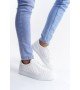 SLW166 Prestige Bağcıklı Cilt Kapitone Desenli Erkek Günlük Sneaker Ayakkabı CBT - Beyaz SLW166 Prestige Bağcıklı Cilt Kapitone Desenli Erkek Günlük Sneaker Ayakkabı CBT - Beyaz
