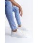 SLW166 Prestige Bağcıklı Cilt Kapitone Desenli Erkek Günlük Sneaker Ayakkabı CBT - Beyaz SLW166 Prestige Bağcıklı Cilt Kapitone Desenli Erkek Günlük Sneaker Ayakkabı CBT - Beyaz