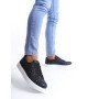 SLW166 Prestige Bağcıklı Cilt Kapitone Desenli Erkek Günlük Sneaker Ayakkabı CBT - Siyah SLW166 Prestige Bağcıklı Cilt Kapitone Desenli Erkek Günlük Sneaker Ayakkabı CBT - Siyah